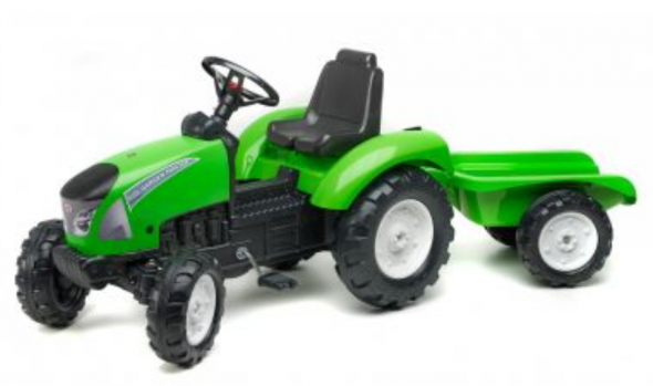 FALK Šliapací traktor Garden Master s vlečkou zelený - Detské šlapadlo