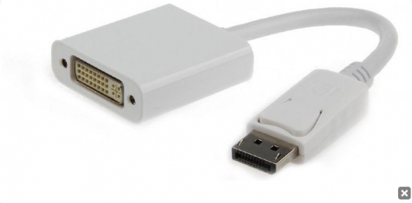 Gembird redukcia DisplayPort (M) - DVI (F) 10cm biela - redukcia