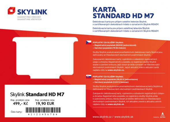 Skylink Dekódovacia karta Skylink Standard HD M7 - Karta Skylink Standard HD (IR)