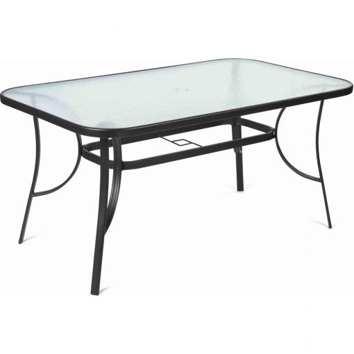 FIELDMANN   FDZN 5020  + doručenie zadarmo  - záhradný stôl kov, číre tvrdené sklo, rozmery: 150 x 96 x 71 cm