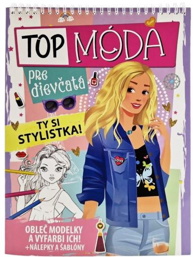 FONI-BOOK Top móda pre dievčatá s nálepkami a šablónami - Kniha