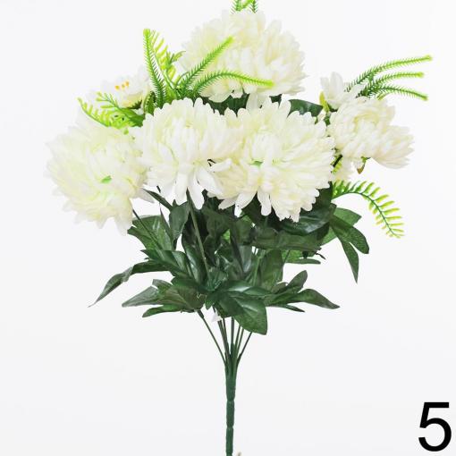 Kytica chryzantéma biela - Umelé kvety