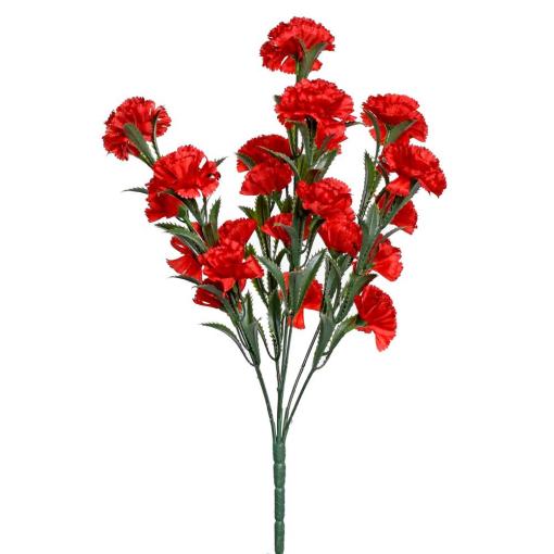 Kytica karafiát ČERVENÝ 38cm - Umelé kvety