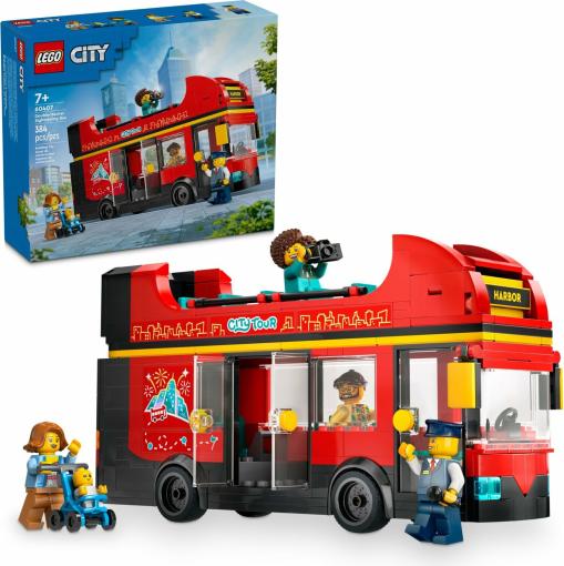 LEGO LEGO® City 60407 Červený dvojposchodový vyhliadkový autobus