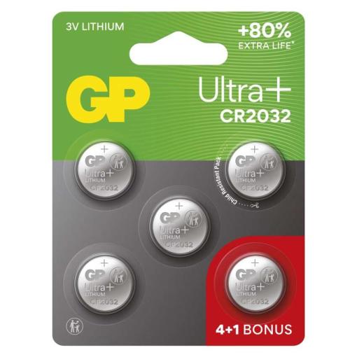 GP Ultra plus CR2032 5ks - Batérie líthiové