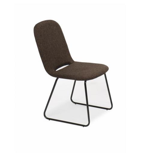 ADLAN - stolička jedálenska hnedá/čierna
