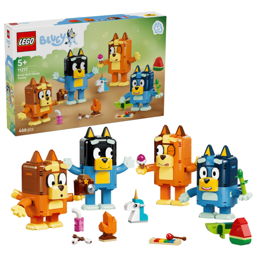 Lego Rodina Bluey z kociek