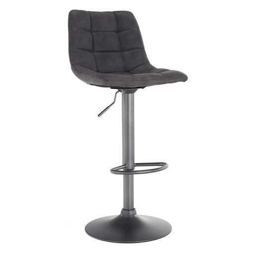 LAHELA SI/CI - stolička barová sivá/čierna