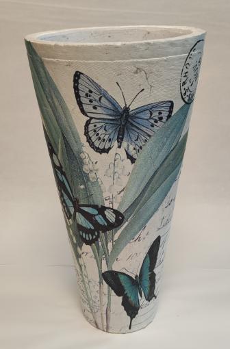 Obal keramika MOTYL 41cm - Obal na kvety