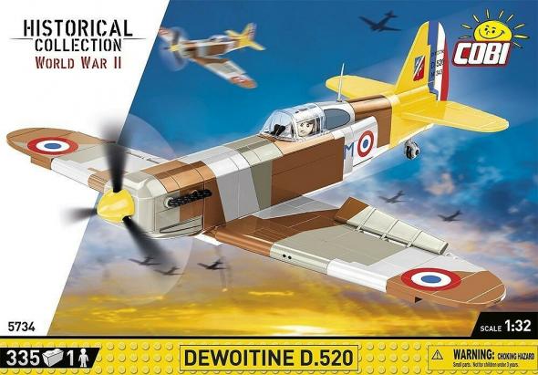 Cobi Cobi II WW Dewoitine D.520, 1:32, 335 k, 1 f