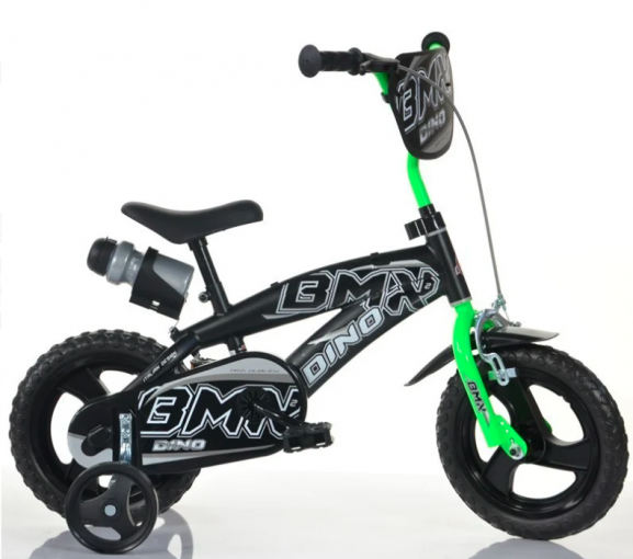 DINO Bikes DINO Bikes - Detský bicykel 12" 125XL zeleno čierny - BMX 2021 - Bicykel