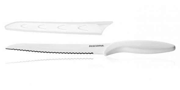Tescoma - Antiadhézny nôž na chlieb PRESTO BIANCO 20cm
