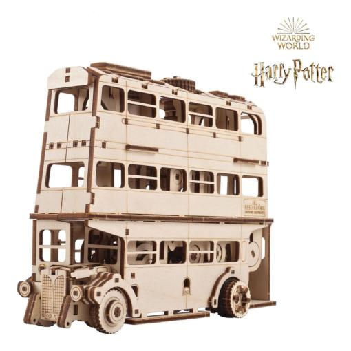 UGEARS 3D drevené mechanické puzzle Harry Potter Rytiersky autobus - 3D skladačka