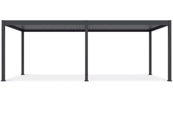 Gutroof DELUXE AUTOMATIC - Hliníková pergola s LED osvetlením 3,6 x 7,2 m antracit