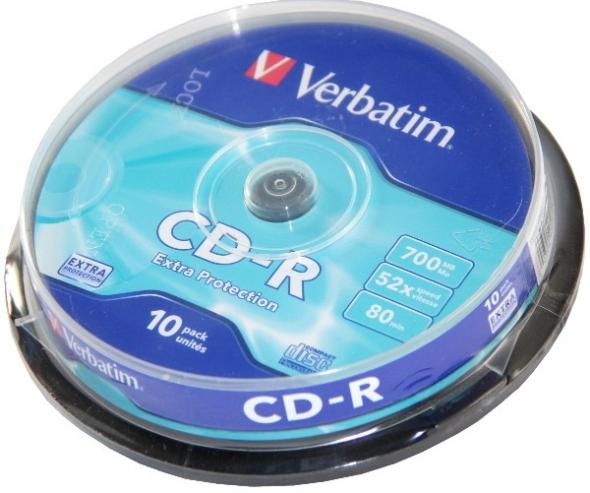 Verbatim CD-R 10ks, 700MB 52x - CD disk