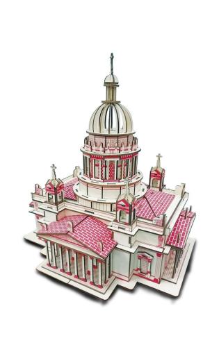 Woodcraft construction kit Drevené 3D puzzle Issa Kiev's Cathedral - 3D skladačka