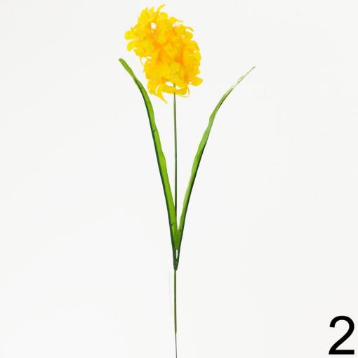 Hyacint kus 52cm žltý - Umelé kvety