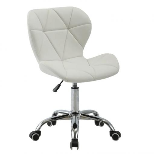 ARGUS BI - Kancelárska stolička, biela/chróm