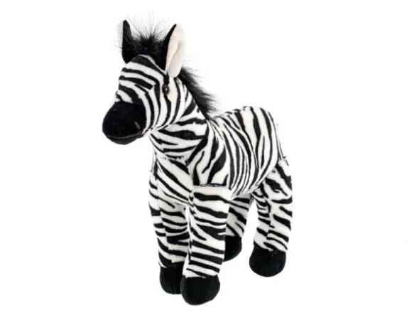 MIKRO -  Zebra plyšová 28cm stojací 0m+ - plyšová hračka