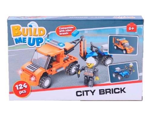 MIKRO -  BuildMeUP stavebnica - City brick 124ks - stavebnica