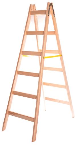 Strend Pro - Rebrík Strend Pro, 6 priečkový, drevené štafle, 1,90 m, max. 150 kg