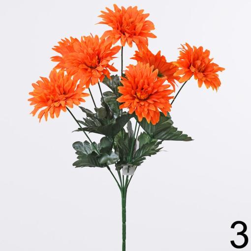 Kytica chryzantéma oranžová 42cm - Umelé kvety