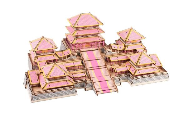 Woodcraft construction kit Drevené 3D puzzle Epang palace - 3D skladačka
