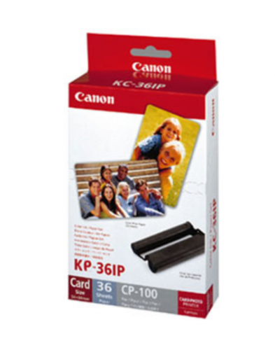 Canon KP-36IP papier + ink (36ks/148 x 100mm) - Papiere a fólie na tlač pohľadníc pre tlačiareň Selphy 1300