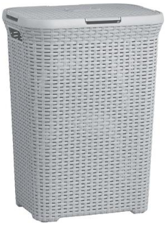 Strend Pro - Kôš Curver® NATURAL STYLE 60L, sivý, 44x61x34 cm, na bielizeň, prádlo