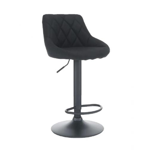 TERKAN CI/CI - Barová stolička, látka čierna/čierna