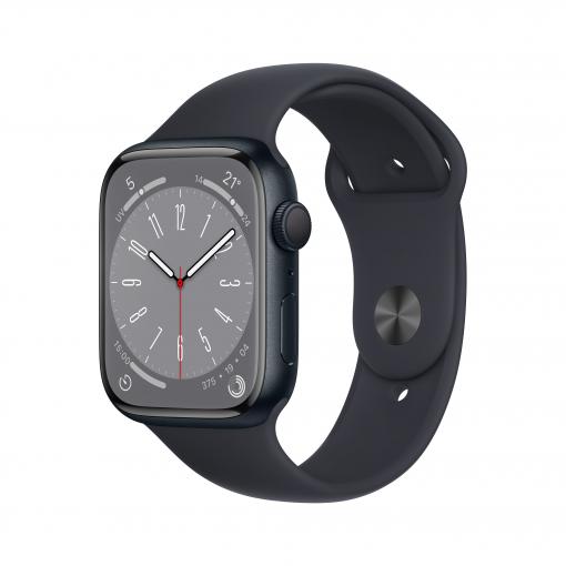 Apple Watch Series 8 GPS, 41mm Midnight Aluminium Case with Midnight Sport Band - Smart hodinky