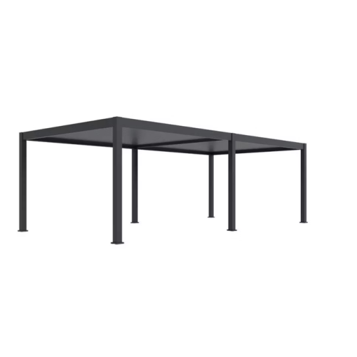 Gutroof DELUXE PRO AUTOMATIC - Hliníková pergola s LED osvetlením 4 x 8 m antracit