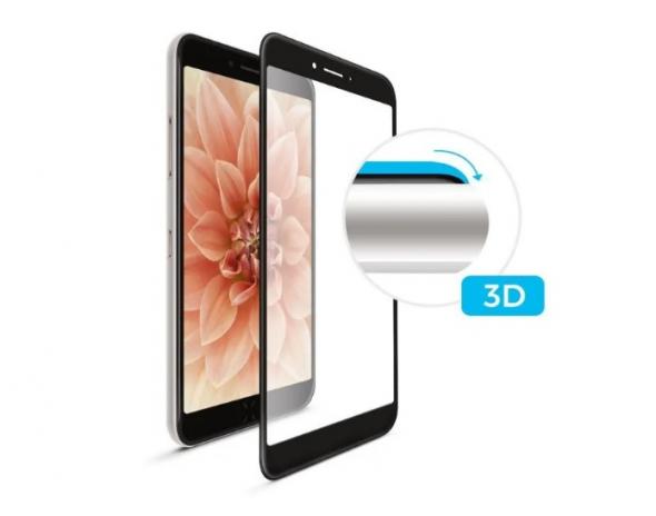 FIXED 3D Full-Cover pre Huawei P30, s lepením cez celý displej, čierne - Ochranné tvrdené sklo