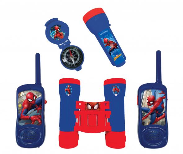 Lexibook Limited Set Spiderman - vysílačky, dalekohled, baterka - Sada