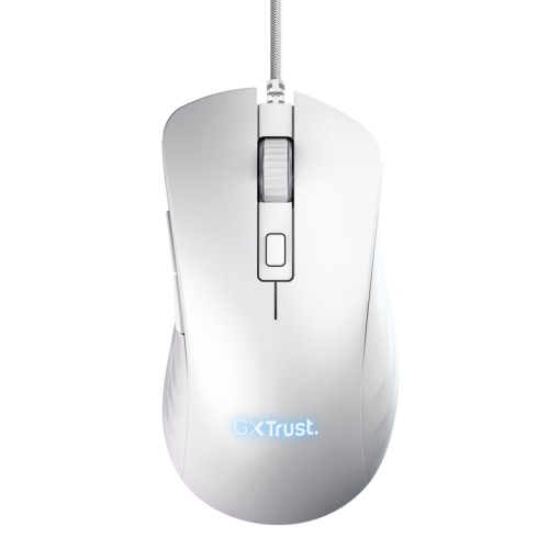 Trust GXT 924W YBAR+ Gaming Mouse White - Hráčska optická myš biela