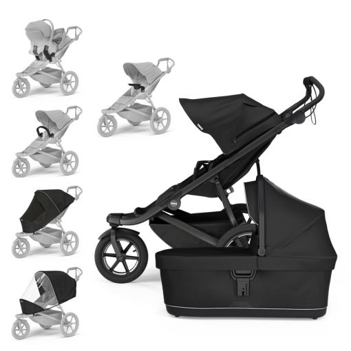 THULE Kočík Urban Glide 3 Black/Black set XXL