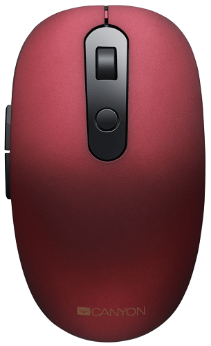 Canyon MW-9 Bluetooth / Wireless červená - Wireless/Bluetooth optická myš