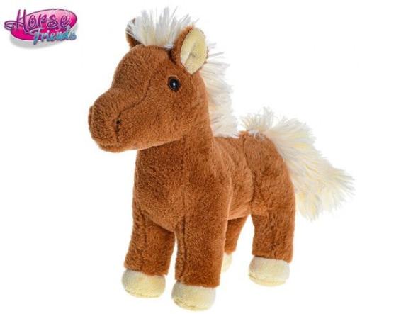 MIKRO -  Horse Friends kôň plyšový 25cm stojaci - plyšová hračka