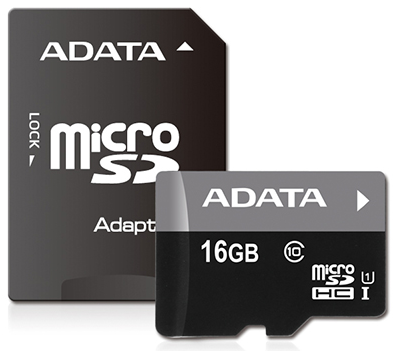 ADATA Premier MicroSDHC 16GB UHS-I Class 10 - Pamäťová karta + adaptér
