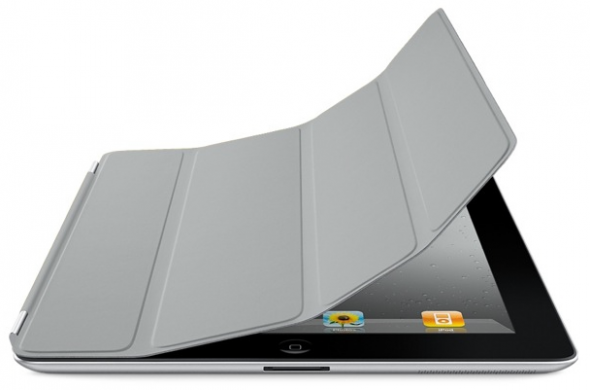 Apple iPad Smart Cover - Polyurethane - Light Grey (MD307ZM/A) - Tenký polyuretánový obal pre iPad 2