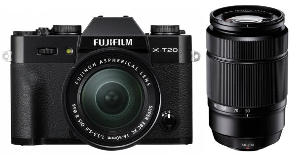 Fujifilm X-T20 čierny + Fujinon XC16-50mm II F3.5-5.6 + XC50-230mm F4.5-6.7 II - Digitálny fotoaparát