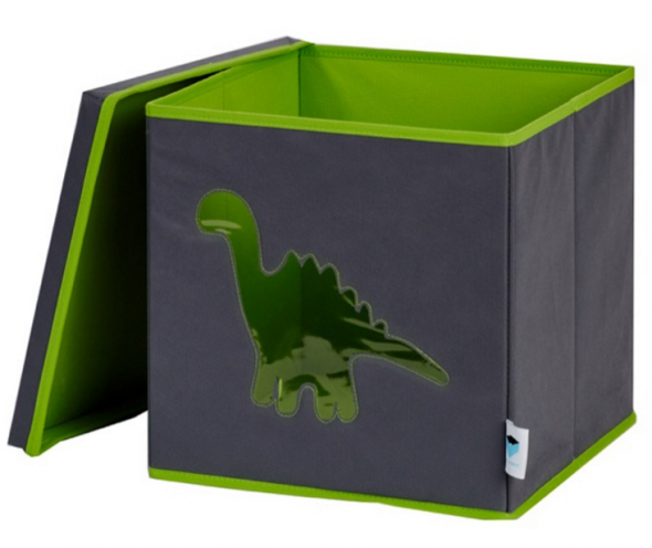 LOVE IT STORE IT dinosaurus - Box na hračky s krytom a okienkom