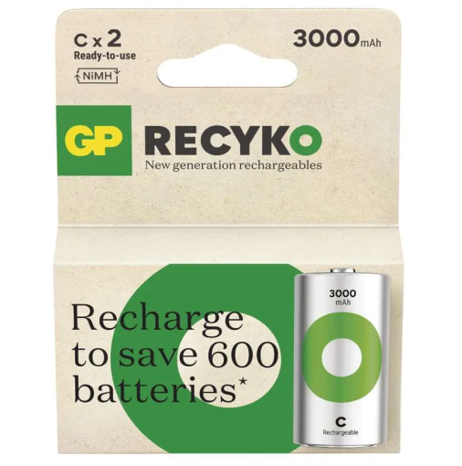 GP ReCyko R14 (C) 3000mAh 2ks - Nabíjacie batérie