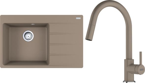 Franke SET G292 KA  + doručenie zadarmo  - Set drez CNG 611-78 TL/2 kašmír + batéria FC 6051.424