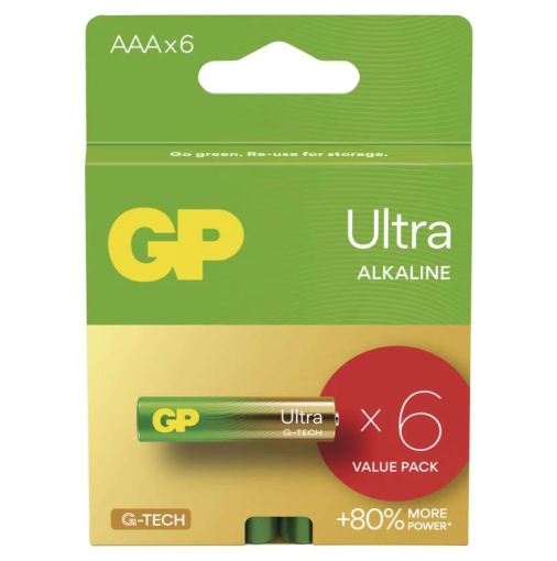 GP Ultra LR03 (AAA) 6ks - Batérie alkalické