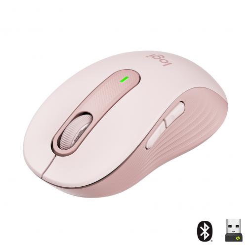 Logitech M650 Signature Wireless Mouse - ROSE - Wireless optická myš