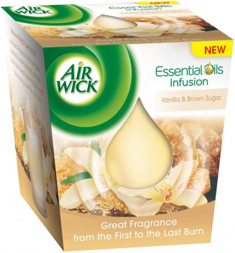 Air Wick Essential Oil Infusion Vanilkové cukrovinky 105g - Sviečka