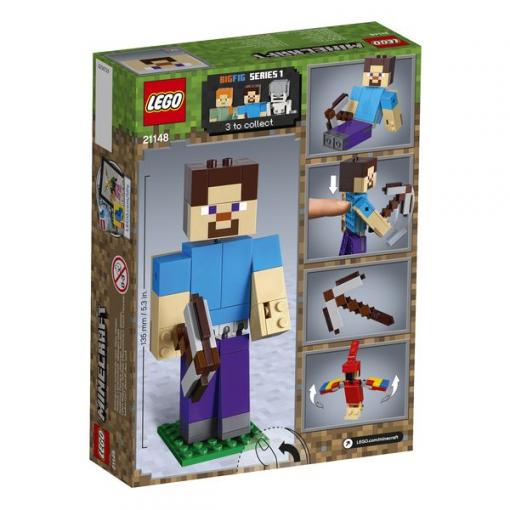 LEGO Minecraft VYMAZAT LEGO® Minecraft 21148 Veľká figúrka Minecraft: Steve s papagájom - Stavebnica