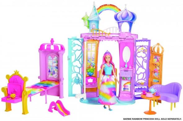 Mattel Barbie VYMAZAT - Barbie Dúhový zámok FTV98 - Zámok