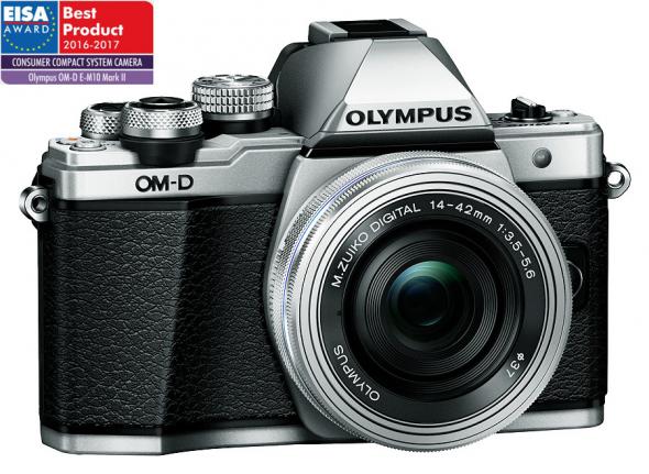 Olympus E-M10 Mark II strieborný + 14-42mm EZ Pancake strieborný vystavený kus - Digitálny fotoaparát